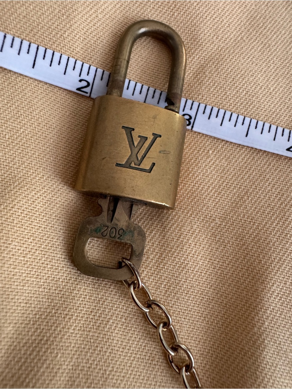 Louis Vuitton Gold-Tone Padlock Pendant Necklace - Picture 7 of 9